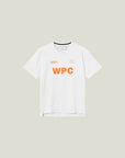 Active WPC light weight T-Shirt T - White w. orange