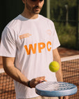 Active WPC light weight T-Shirt T - White w. orange