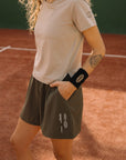 Womens Active Globe Shorts - Army