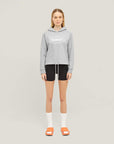 Cropped Merch Hoodie - Grey