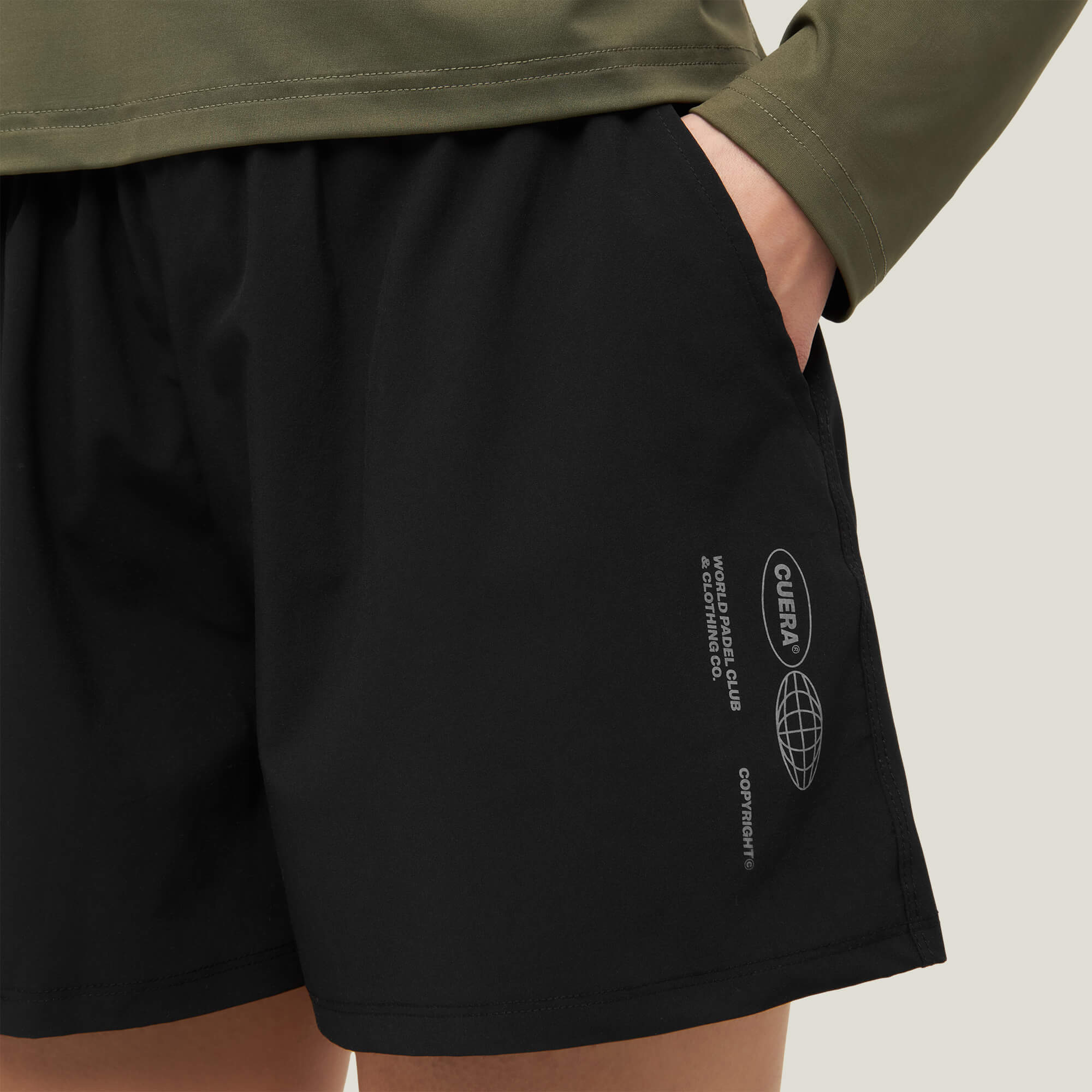 Active Globe Shorts til kvinder - Sort